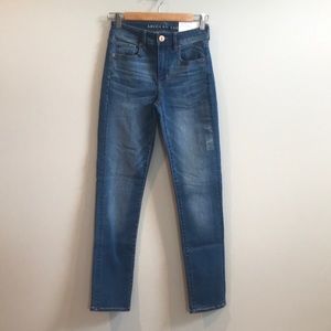 American Eagle super stretch hi-rise skinny jean size 0 size 25